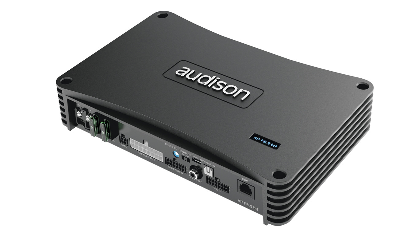 Audison 8 csatornás erősítő 8x85W + processzor 24V AP F8.9bit 24V