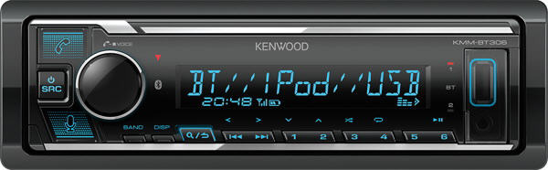 Kenwood FLAC/MP3/WMA/FLAC/USB/AUX lejátszó KMM-BT306