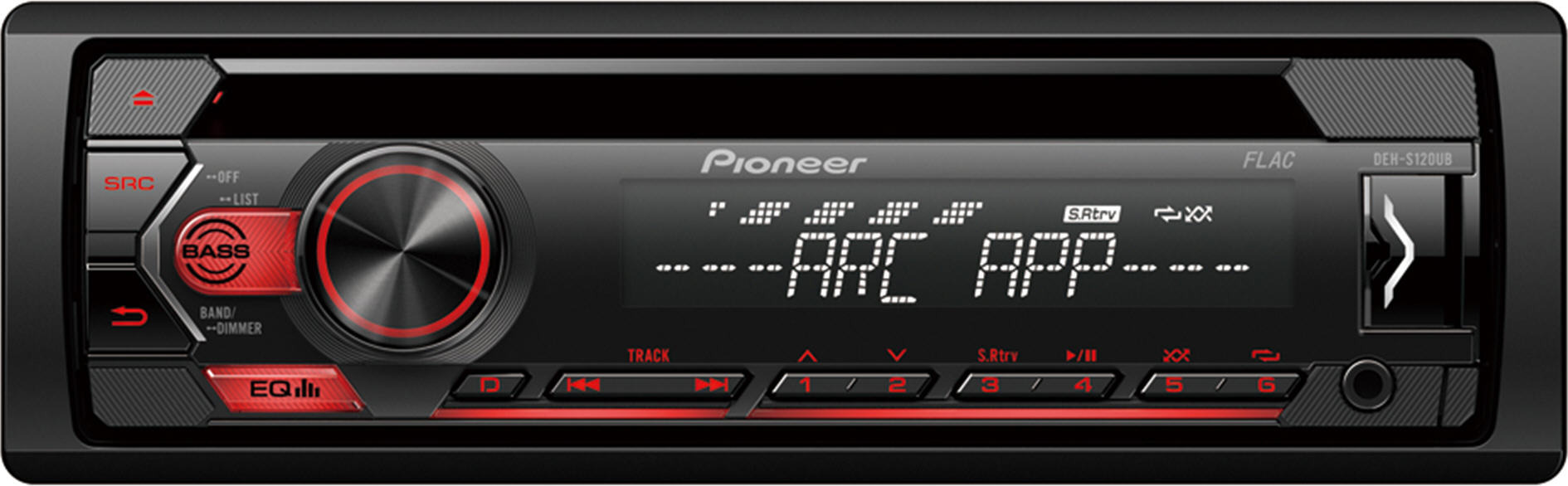 Pioneer CD/MP3/WMA/WAV/AAC/FLAC/BT fejegység DEH-S120UB