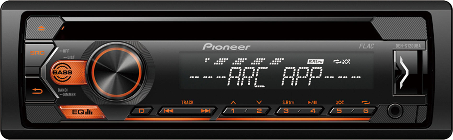 Pioneer CD/MP3/WMA/WAV/AAC/FLAC/BT fejegység borostyán DEH-S120UBA