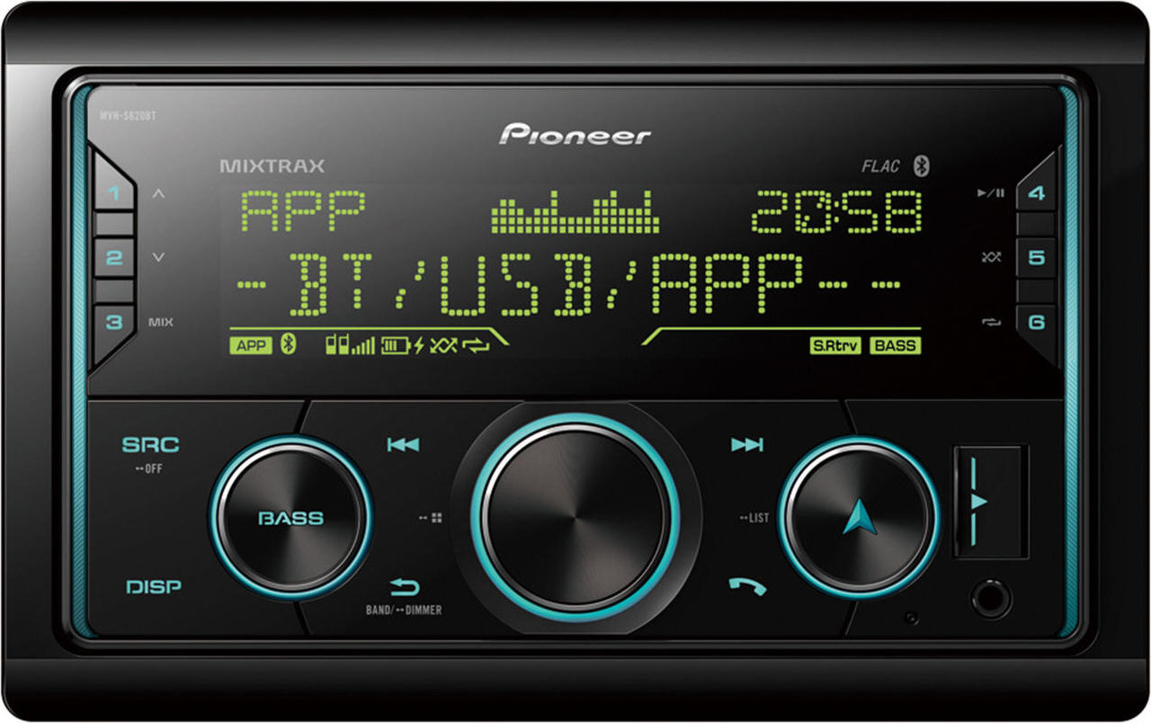Pioneer Mp3/WMA/WAV/FLAC/USB/BT/Android/Iphone lejátszó MVH-S620BT