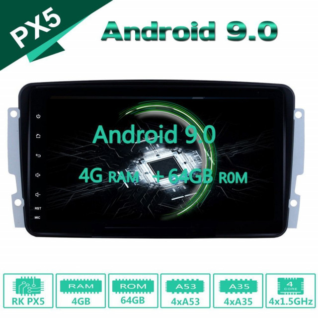 9 colos C-W203 CLK-W209 W168 Android 9.0 Pie 9CCCWA9P