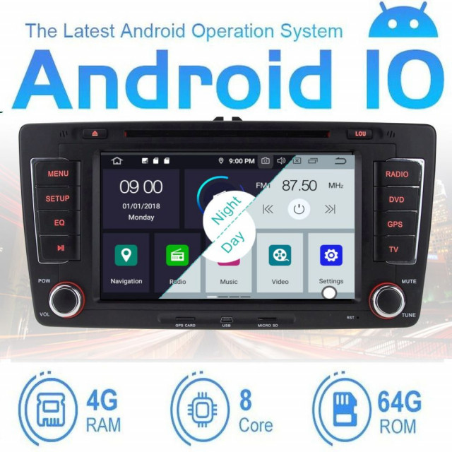 Skoda Octavia 2004-2013 android 10.0 OS SO2A1O