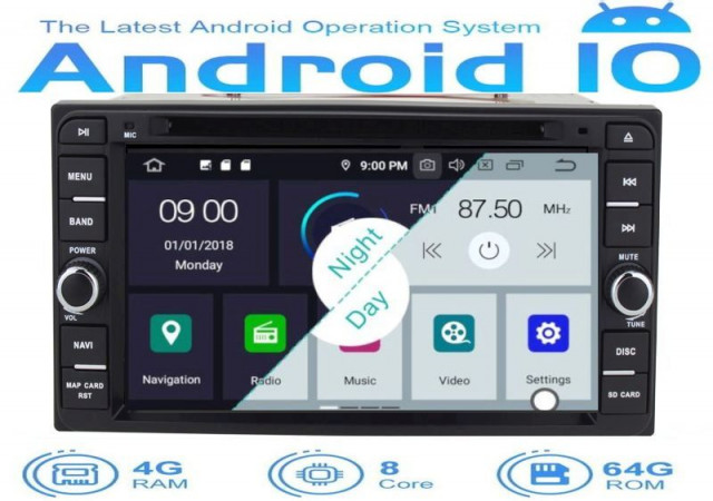 Toyota Hilux-RAV4 Android 10.0 Multimédia GPS THA1MG