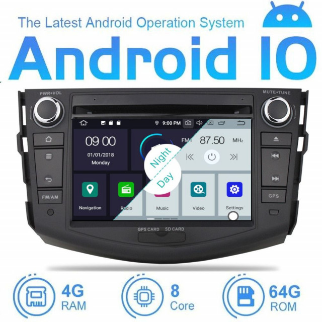 Toyota RAV 4 Android 10.0 OS multimédia TR4A1OM