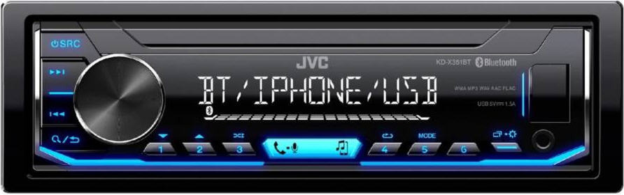 JVC USB/MP3/WMA/FLAC/WAV/BT lejátszó KD-X351 BT