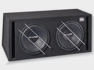 Gladen Audio 30cm 300W dual mélysugárzó+láda M-LINE 12 VB DUAL