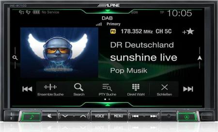 Alpine 7" érintőképernyős Carplay, Android multimédia iLX-702D