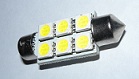 Can Bus Led, IC stabilizált C5W foglalat (Szofita) 6 LED-es LD-018/1